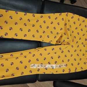 Old Navy Yellow Floral Pants